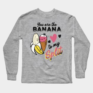 Banana Split Love, Valentine's Day Long Sleeve T-Shirt